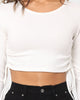 EN ES Women's Shuffle Long Sleeve Top White