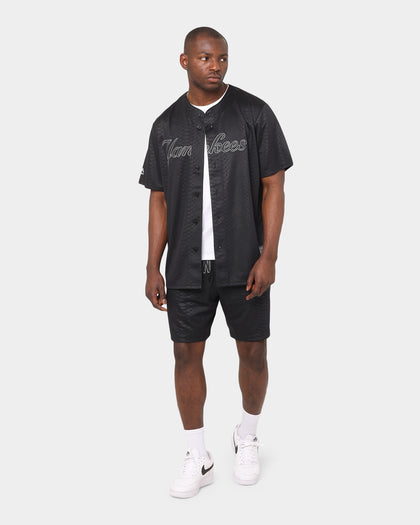 Majestic Athletic New York Yankees Animal Wordmark Jersey Black Snake Print