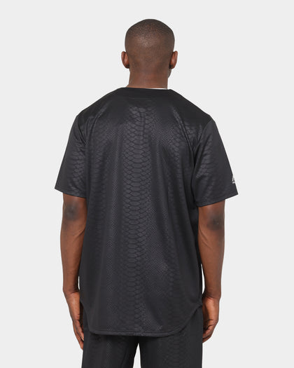 Majestic Athletic New York Yankees Animal Wordmark Jersey Black Snake Print