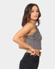 XXIII Women's Aisha Side Strap Crop Top Charcoal