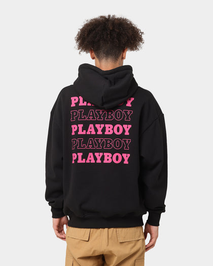Playboy Stacked Hoodie Black