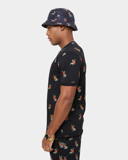 Carre Ament Repeat Rugueux Short Sleeve T-Shirt Black