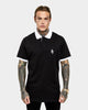 Saint Morta Icarus Polo Shirt Black/White