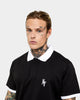 Saint Morta Icarus Polo Shirt Black/White