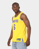 Nike Los Angeles Lakers LeBron James 75th Anniversary #6 Icon Swingman Jersey Amarillo/Field
