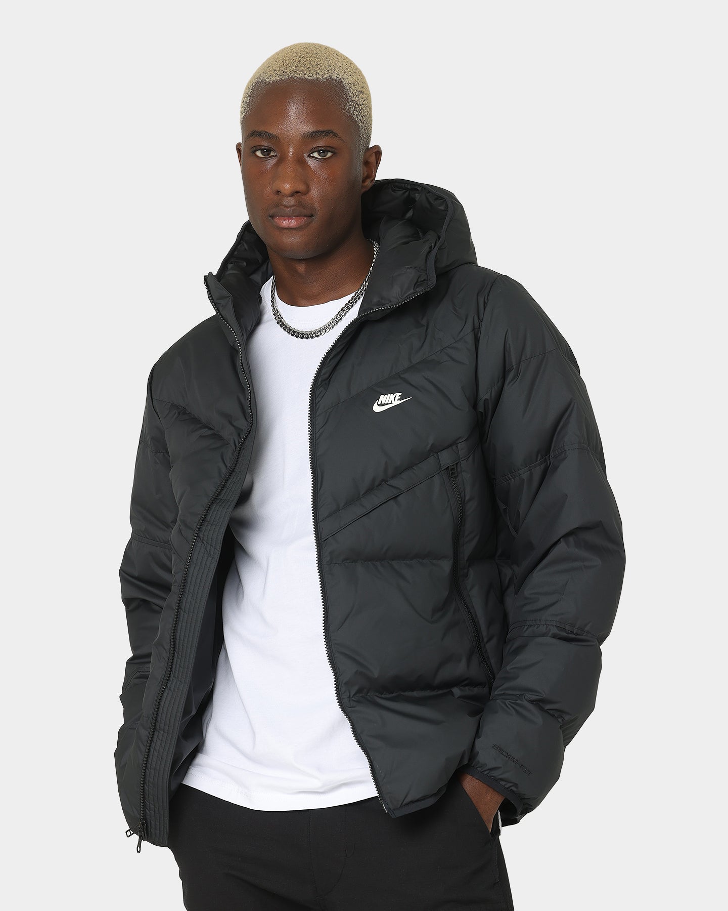 nike bubble jacket black