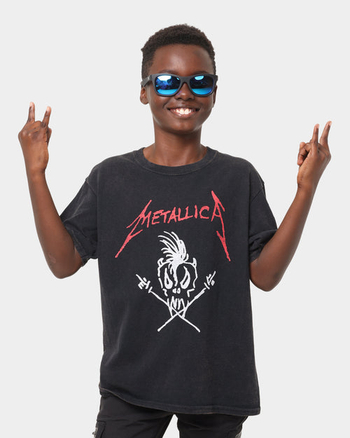 Metallica Kid's Metallica Logo Vintage T-Shirt Black
