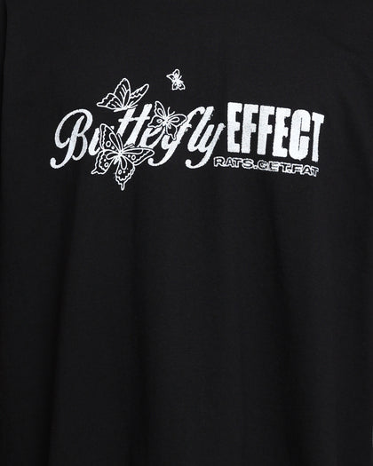 Rats Get Fat Butterfly Effect T-Shirt Black/White