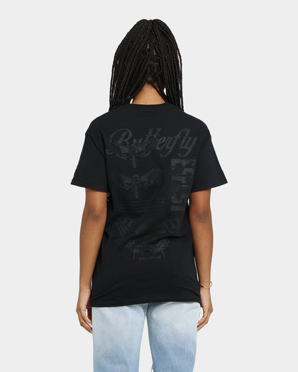 Rats Get Fat Butterfly Effect Vintage T-Shirt Black/Black