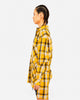 The Anti Order Man Made Long Sleeve Flannel Shirt Black/Yellow/White