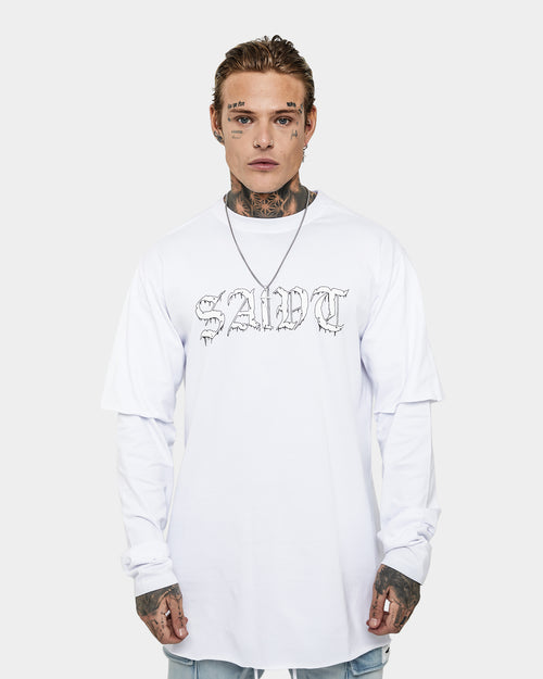 Saint Morta La Morta Layered Long Sleeve T-Shirt White