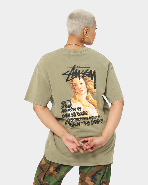 Stussy Spring Weeds T-Shirt Pigment Light Khaki