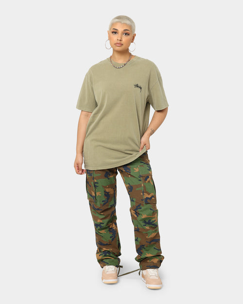 Stussy Spring Weeds T-Shirt Pigment Light Khaki