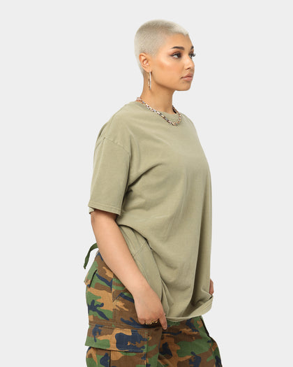 Stussy Spring Weeds T-Shirt Pigment Light Khaki