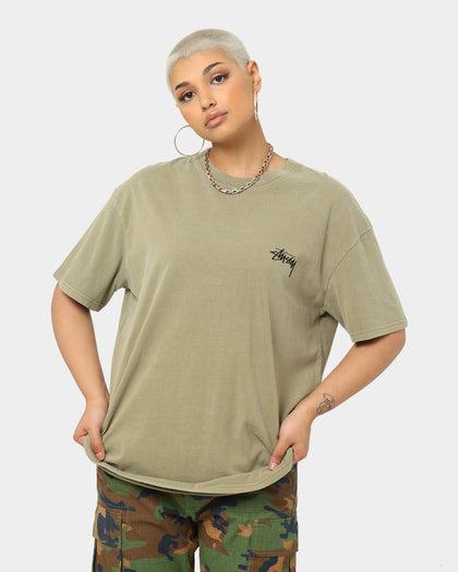 Stussy Spring Weeds T-Shirt Pigment Light Khaki