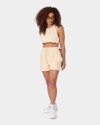 Champion Women's Heritage Cropped Tank Warming Beige