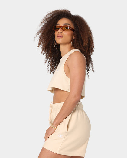 Champion Women's Heritage Cropped Tank Warming Beige