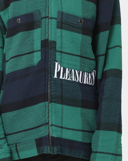 HUF X Pleasures Blackwatch Work Jacket Navy