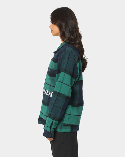 HUF X Pleasures Blackwatch Work Jacket Navy