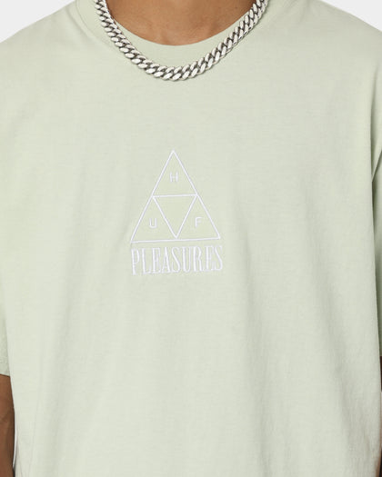 HUF X Pleasures Dyed Short Sleeve T-Shirt Green