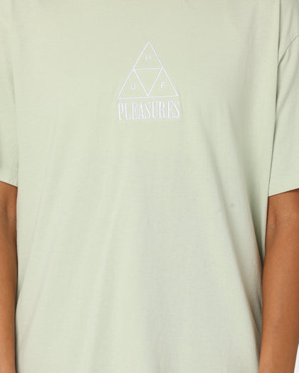 HUF X Pleasures Dyed Short Sleeve T-Shirt Green