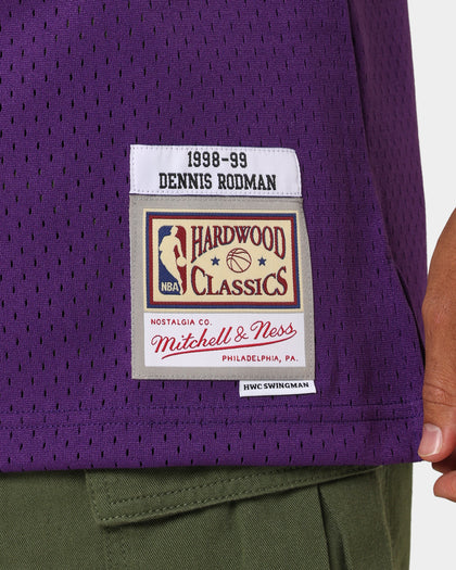 Mitchell & Ness Los Angeles Lakers Dennis Rodman #73 '98-'99 Road Swingman Jersey Purple