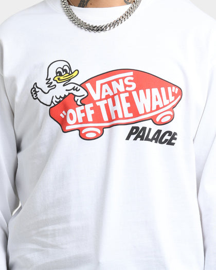 Palace Palace X Vans Duck Out Long Sleeve Shirt White