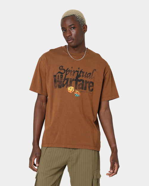Honor The Gift Spiritual Warfare T-Shirt Brown