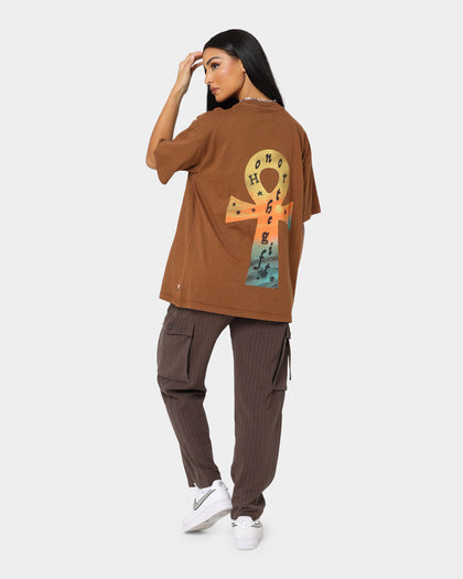 Honor The Gift Spiritual Warfare T-Shirt Brown