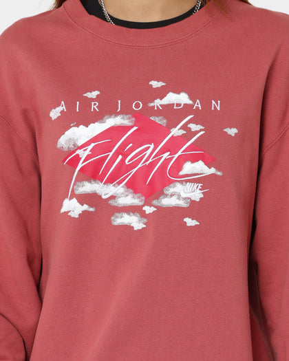 Jordan Statement Essentials Fleece Crewneck Canyon Rust