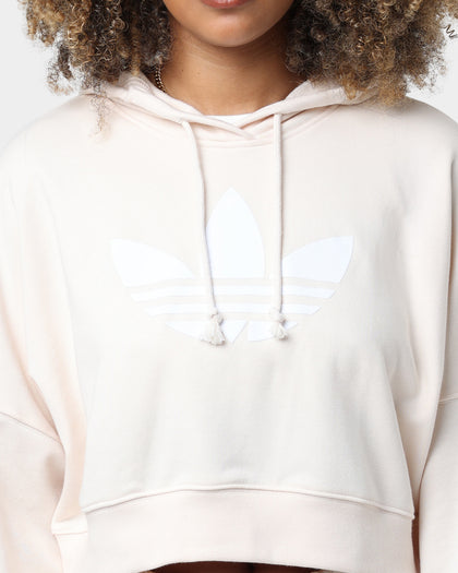 Adidas Women's Cropped Hoodie Wonder White