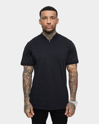 Saint Morta Loom Polo Shirt Black/Black