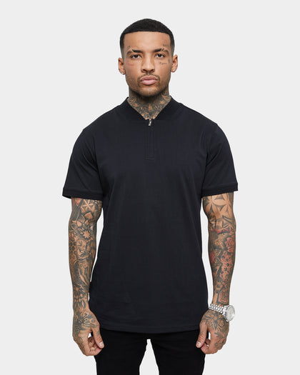 Saint Morta Loom Polo Shirt Black/Black
