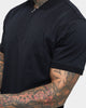 Saint Morta Loom Polo Shirt Black/Black