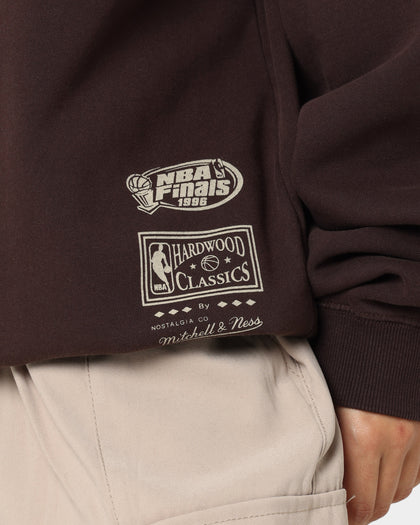 Mitchell & Ness Chicago Bulls Headline Crewneck Baroque Brown
