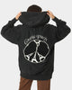 Carre Peace Button Up Hoodie Washed Black