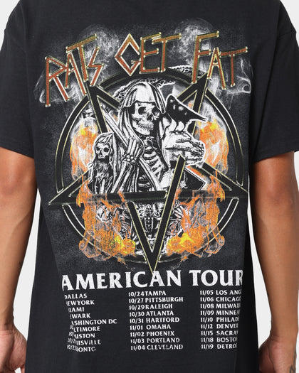 Rats Get Fat American Tour Vintage T-Shirt Black