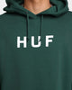 HUF Essentials OG Logo Hoodie Forest Green