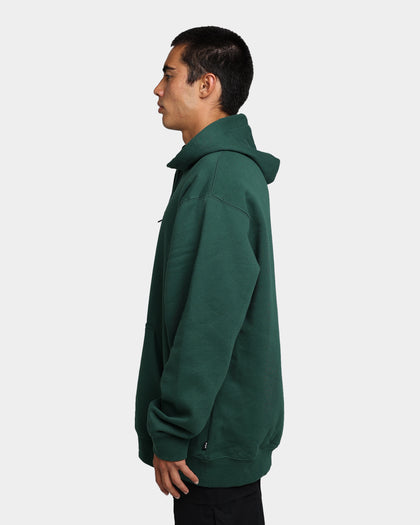 HUF Essentials OG Logo Hoodie Forest Green