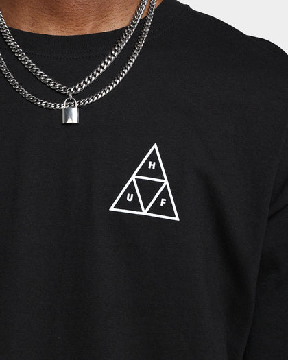 HUF Essentials Triple Triangle T-Shirt Black
