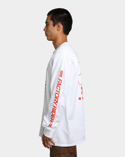 HUF Factory Rider Long Sleeve T-Shirt White