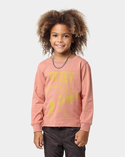 Honor The Gift Kids' Holiday Alive Long-Sleeve T-Shirt Terra Cotta