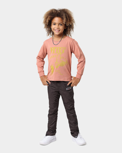 Honor The Gift Kids' Holiday Alive Long-Sleeve T-Shirt Terra Cotta