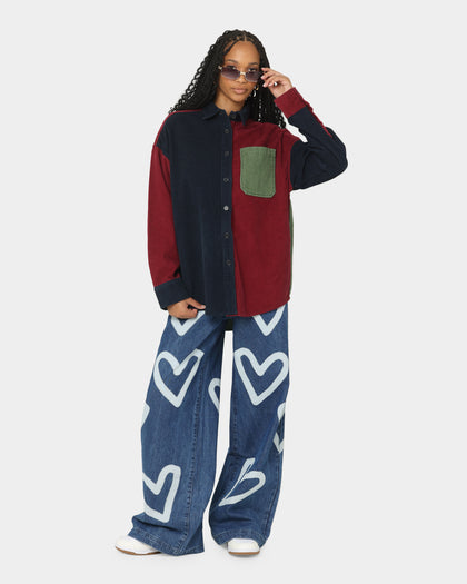 EN ES Women's Courage Cord Shirt Navy