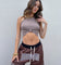 XXIII Women's Aliana Crop Singlet Burnt Sugar