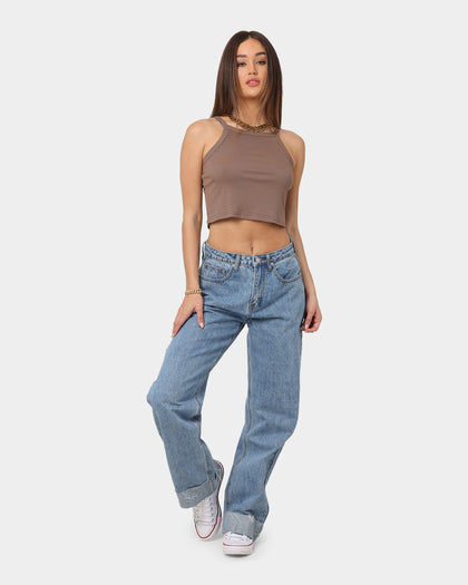 XXIII Women's Aliana Crop Singlet Burnt Sugar
