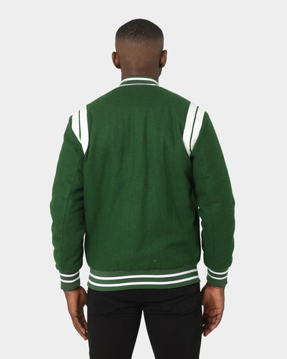 Saint Morta Alpha Varsity Jacket Green/White