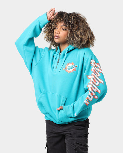 New Era Miami Dolphins Quarter Zip Hoodie Teal