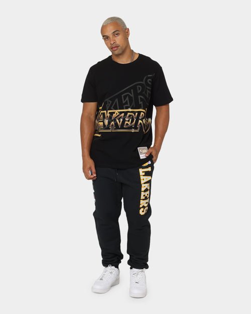 Mitchell & Ness Los Angeles Lakers Big Face 4.0 Short Sleeve T-Shirt Black