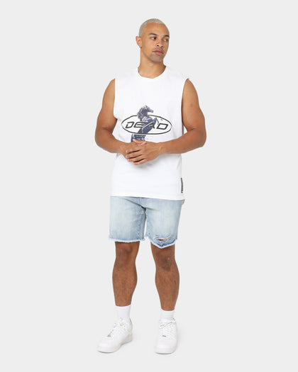 Dead Studios Till We Ride Muscle T-Shirt White/Black